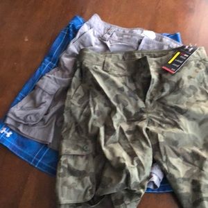 3 Pair Boys Under Armour Shorts. Sz XL